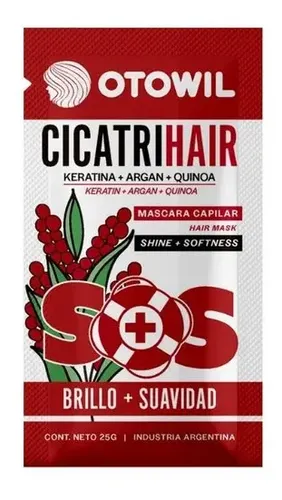Mascara Otowil Cicatrihair Brillo Y Suavidad X 24 Sobres