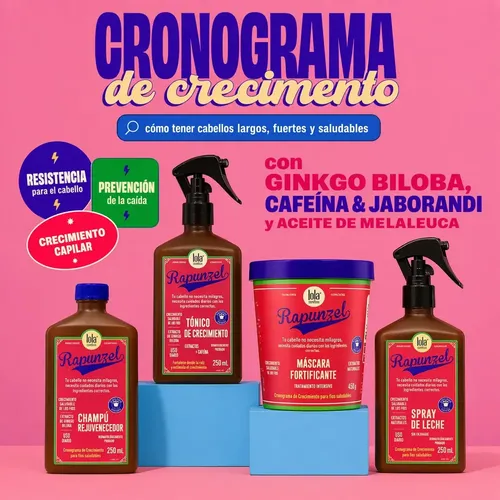 Kit Capilar Lola Cosmetics Rapunzel Tonico + Milk Spray