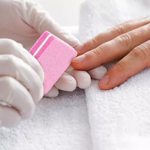 Nueva Mini Lima De Uñas Con Esponja, Doble Cara, 100