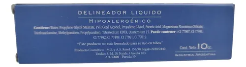 Hipoalergenico Delineador Liquido Tono 1 Negro