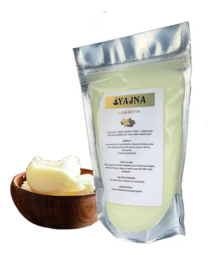 Manteca De Cacao Yajna 115 G Pura Y Sin Refinar Grado A