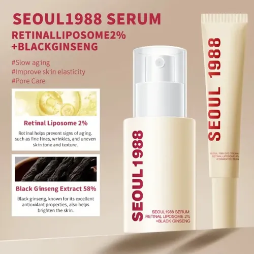 Serum Reparador + Crema De Ojos Seoul1988 Antiedad Todo