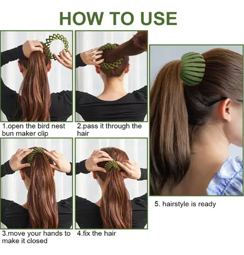 Pinza Mágica Para El Pelo Bird Nest, Máquina Para Hacer Moño