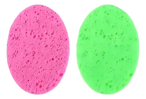 Esponja Cisne Humeda Limpieza Facial Make Up X 2 Un Ovalada