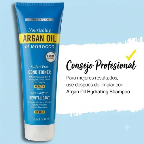 Acondicionador Argan Y Keratina 250ml ; Pack X 6 Unidades