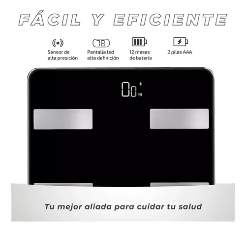 Balanza Digital Baño Inteligente Bluetooth Personal Corporal