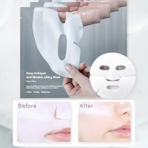 Pack X4 Mascarilla Absorbible Colágeno Antiarrugas Koec