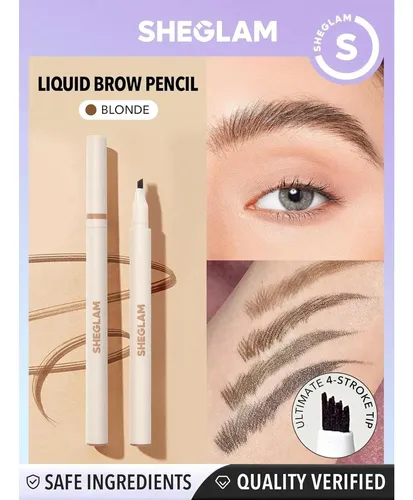 Lápiz Para Cejas Líquido Sheglam Resistente Y Natural