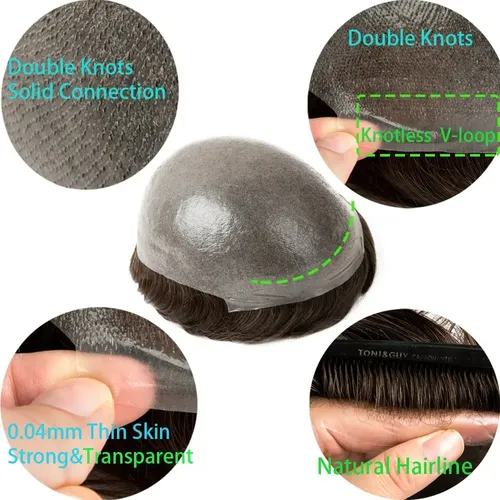 Protesis Capilar Indetectable Cabello 100% Humano
