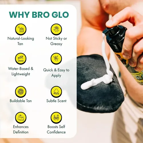 Bronceador Mousse Bro Glo Cuerpo Y Rostro 200ml