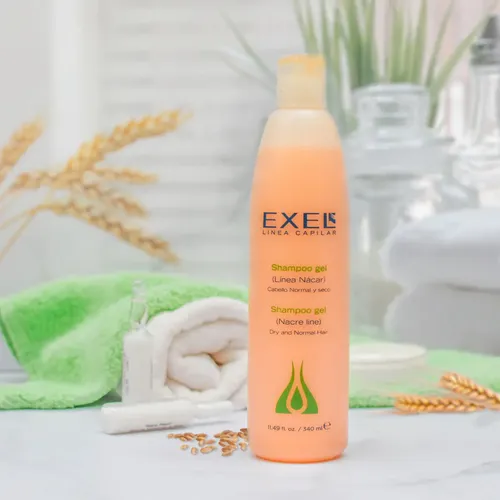 Shampoo Gel Germen De Trigo Cabello Normal Y Seco 340ml Exel