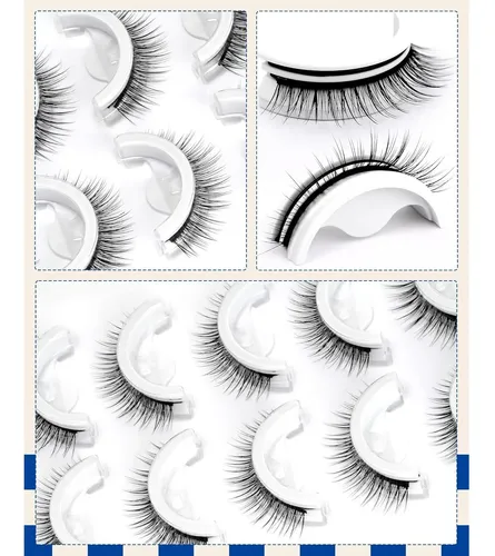 Pestañas Postizas Reutilizables Obeyalash 10mm 5 Pares