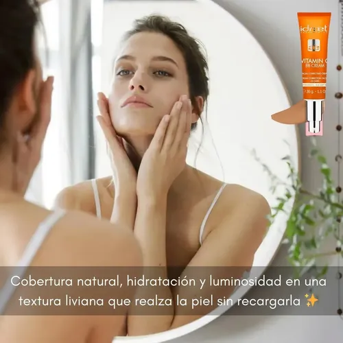 Base Maquillaje Vitamin C Bb Cream Correctora Idraet Dark 30