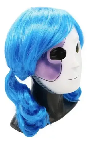 Peluca Azul Sally Face Para Cosplay Sallyface Con /&z