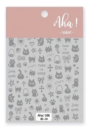 5 Pegatinas Para Uñas De Gato