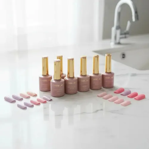 Rubber Base Coat Uv Led Charm Limit X12 Esmaltes Caja B