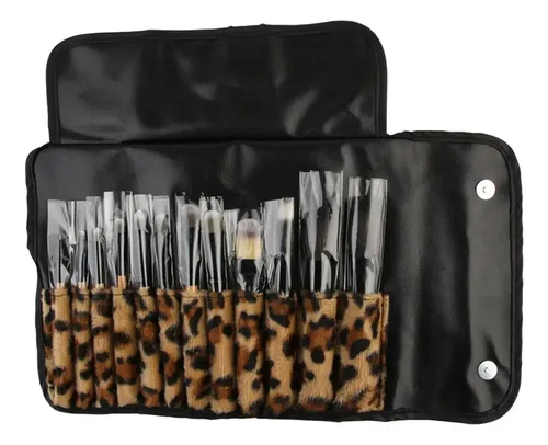 Pinceles De Maquillaje Portátiles De 12 Piezas En