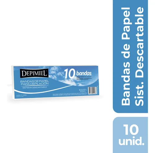 Pack Bandas Para Retirar Cera Depimiel 10 U