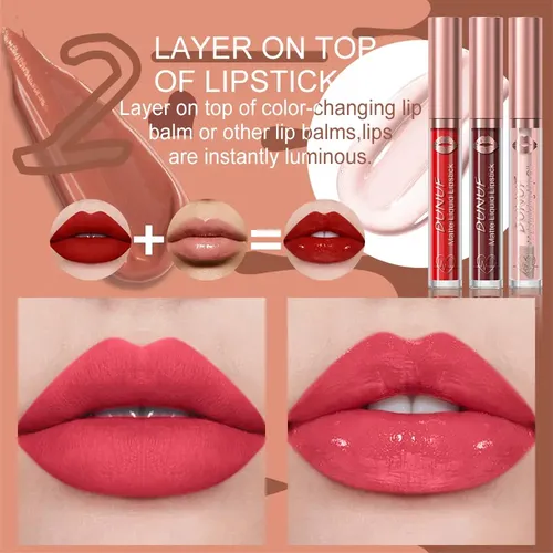 Labial Líquido Mate Y Brillo Labial 2 En 1 Dunuf