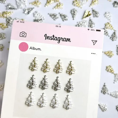 20 Pegatinas Decorativas Para Uñas Árbol De Navidad Diy