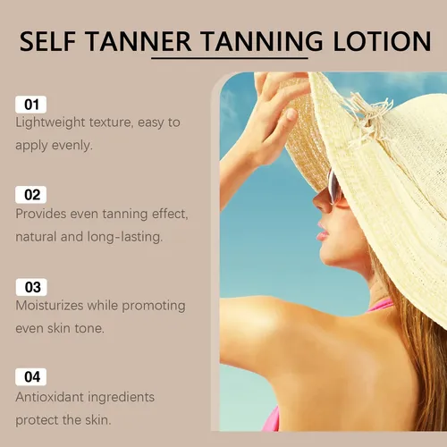 Crema Bronceadora Hidratante E Hidratante Sin Sol, 1 Unidad