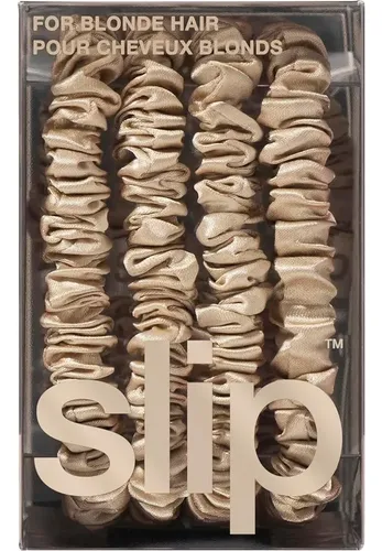 Scrunchies Slip Silk Skinny 4 Uds Seda Morera 22 Momme Rubio