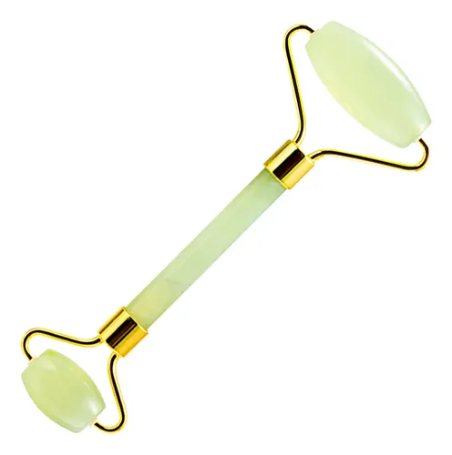 Masajeador Facial Cuello Gadnic Jade Doble Rodillo Suave