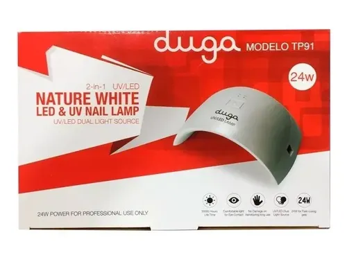 Cabina P/ Uñas Led/uv Nail Lamp 24w Duga Manicura Pedicura