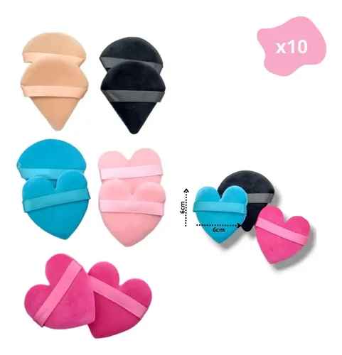 Pack De Esponjas Para Maquillaje Aplicadores Suaves X10pcs
