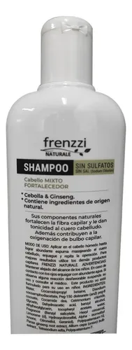 Shampoo Frenzzi Cebolla Y Ginseng Sin Sulfatos Sin Sal 350ml