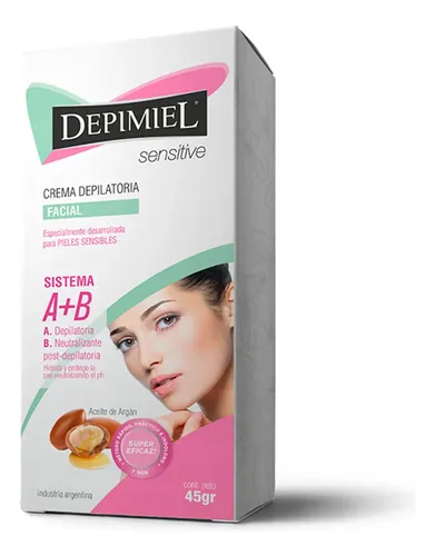 Crema Depilatoria Depimiel Rostro Piel Sensible 45 Gr