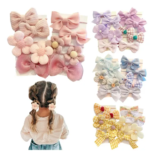 ..40 Gomas For El Pelo For Niñas Pequeñas Lindas Gomas Coral Claro