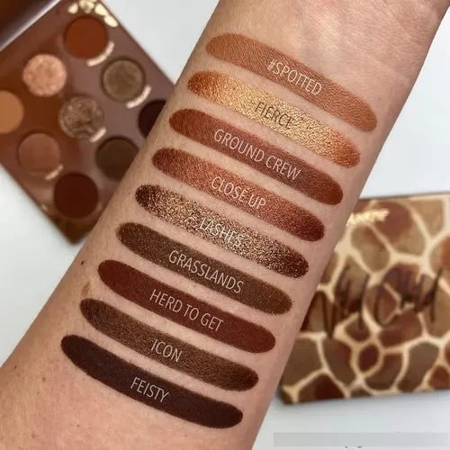 Sombra de ojos ColourPop paleta 9 tonos wild child mate,metálico,mate brillante,con brillo