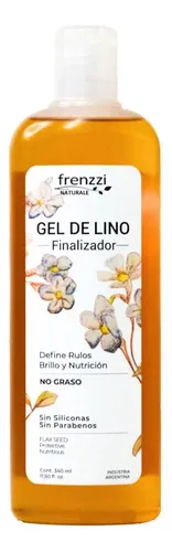 Kit 2 Gel Finalizador Rulos Gel De Lino 350ml Frenzzi
