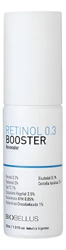 Booster Facial Retinol 0.3 30ml Biobellus Noche Piel Mixta