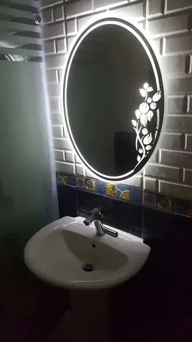 Espejo Circular Led 60cm Espejo Cálido Romántico Marco Diseño 7