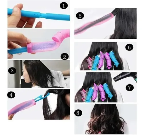 Lj 18 Unidades/set De Mujer Moda Mágico Rizo Rizador De Pelo