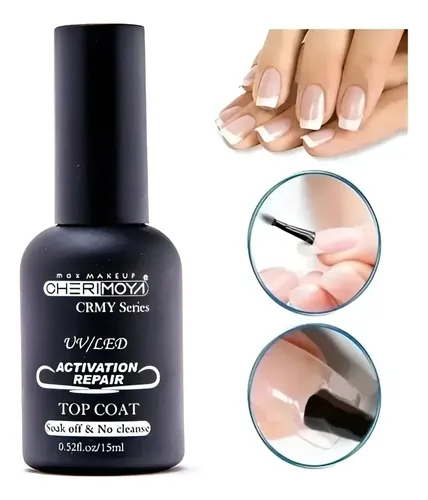 Top Coat Activador De Color Cherimoya Con Extra Brillo, 15 M
