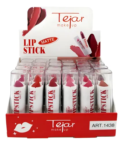 Set Labiales Tejar X 24 Unidades Mate Larga Duración Libre Crueldad