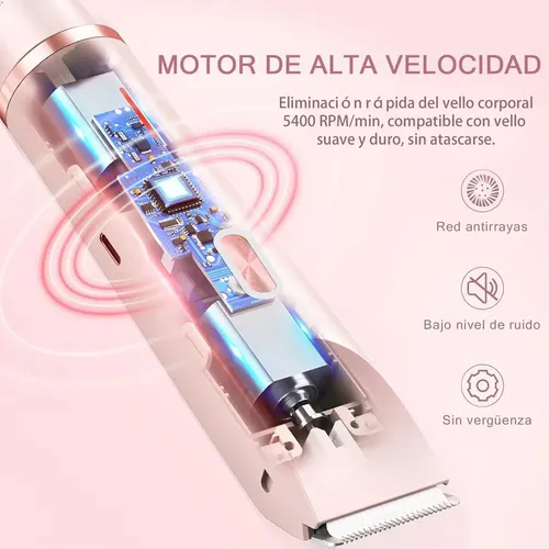 Depiladora De Bikini For Mujer Eléctrica Doble Cabeza 2 En 1