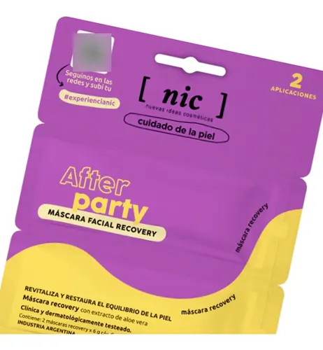 Nic After Party Mascara Facial Recovery X2 Aplicaciones 12gr Tipo De Piel Normal