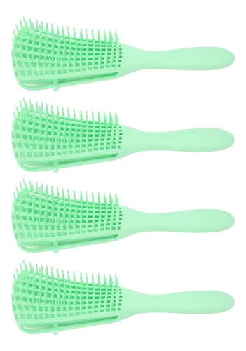 Peine Desenredante De Cabello, 4 Piezas, Cepillo De 8 Hilera