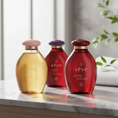 Kit Natura Seve Aceites Corporales: Rosas Ciruela Cereza