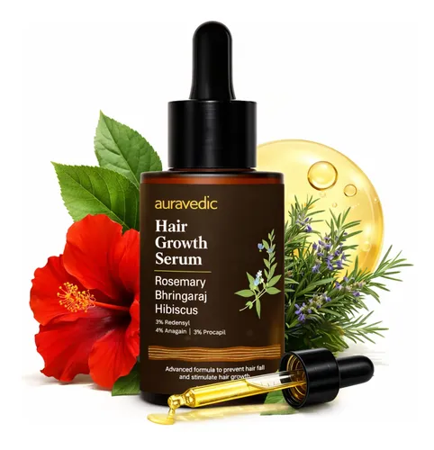 Sérum Para El Crecimiento Del Cabello Auravedic 30 Ml Redens