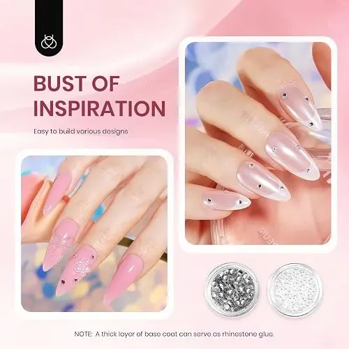 Kit Uñas Gel Poliacrílico Beetles 6 Colores Jelly Nude