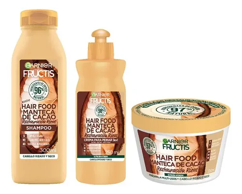 Kit Fructis Hair Food Reparación Manteca Cacao