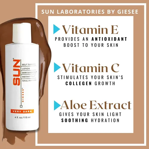 Loción Bronceadora Sin Sol Sun Laboratories Dark Sunsation 1