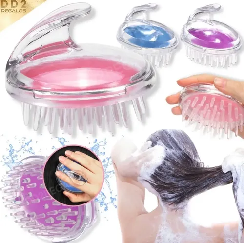 Cepillo Silicona Limpiador Masajeador De Cabello Shampoo