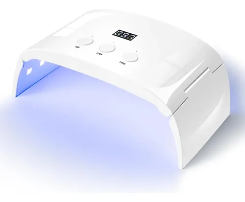 Lámpara Uv Led Para Uñas Blanca Con Temporizador Y Pantall