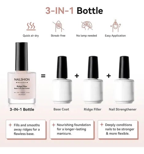 Base 3-en-1 Nail Foundation Ve Protein